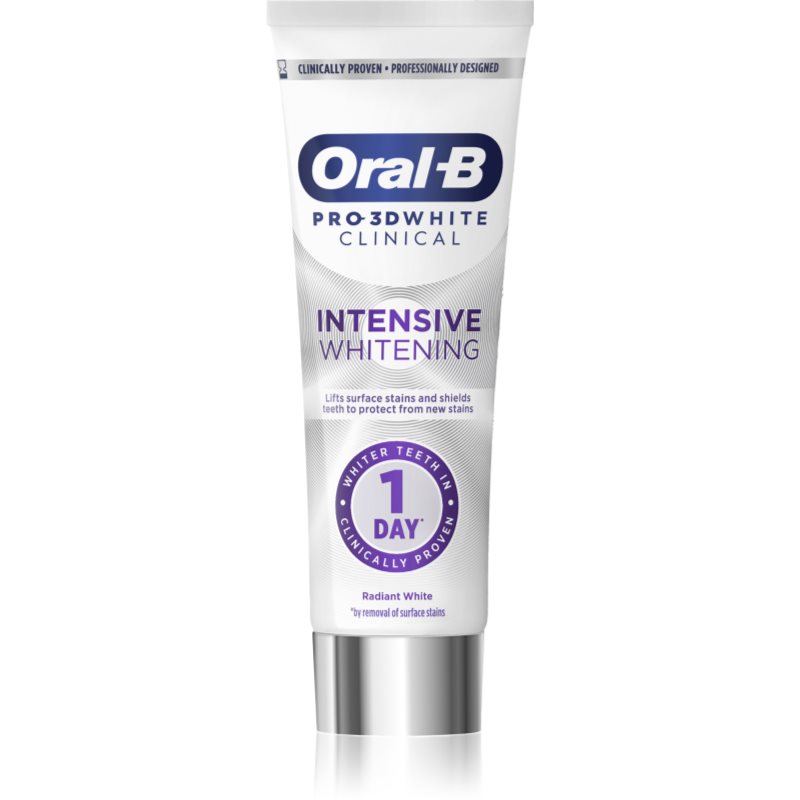 Oral B Pro-3D White Intensive Whitening intensive bleichende Zahnpasta Radiant White 75 ml
