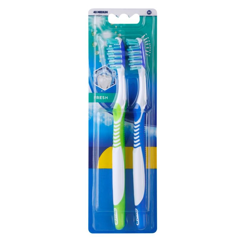 

Oral B 3D White Fresh зубні щіточки medium 2 шт