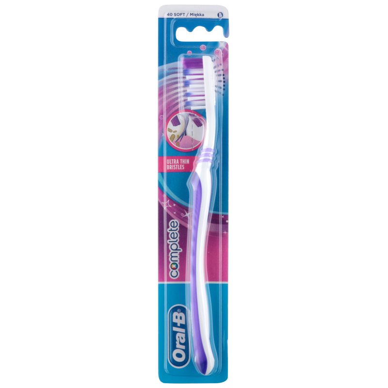 

Oral B Complete Ultra Thin Bristles зубна щітка м'яка Violet