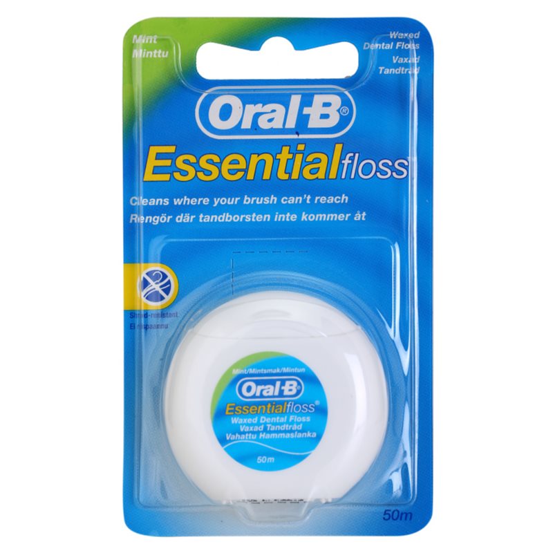 Oral B Essential Floss gewachste Zahnseide mit Mategeschmack 50 m