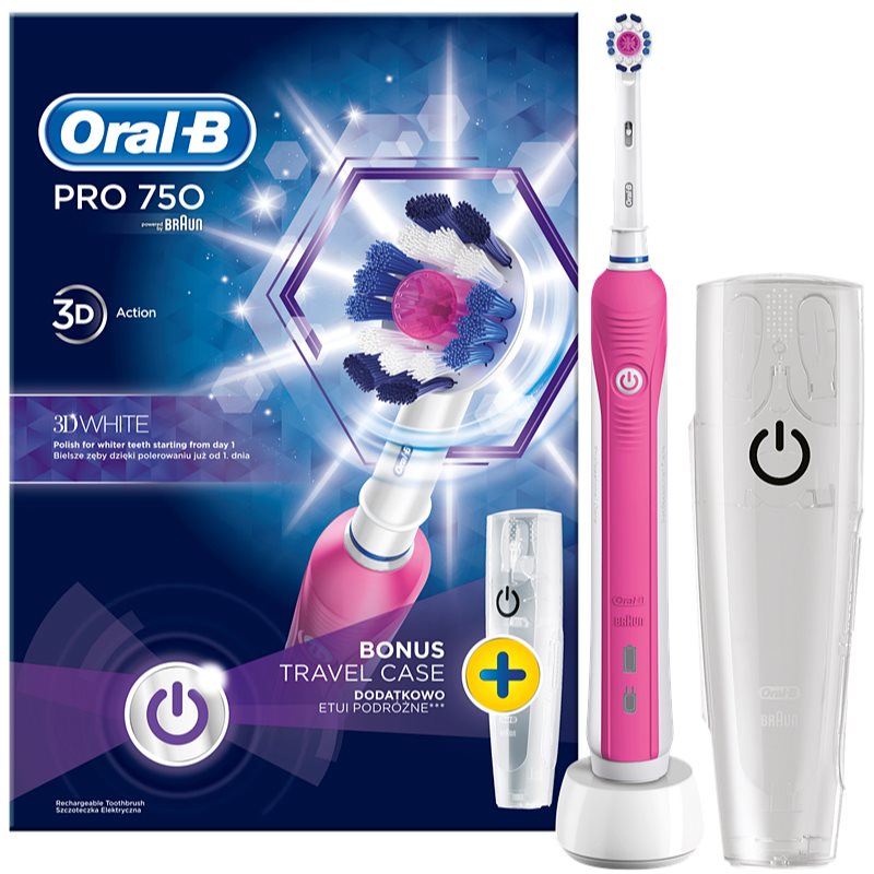 

Oral B Pro 750 D16.513.UX 3D White електрична зубна щітка