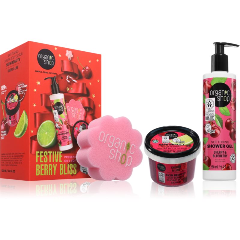 Organic Shop Festive Berry Bliss gift set for the body