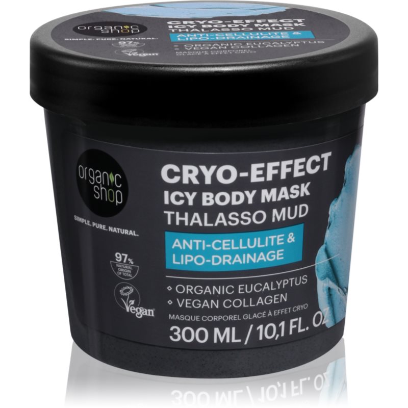 Organic Shop Thalasso Cryo-Effect Ice Body Mask Pretcelulīta ķermeņa maska ar atvēsinošu efektu 300 ml