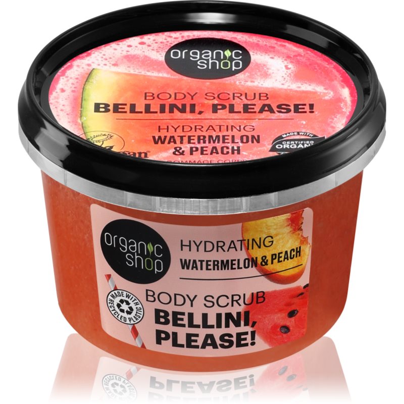 Organic Shop Bellini, please! feuchtigkeitsspendendes Körperpeeling Duft watermelon & peach 250 ml