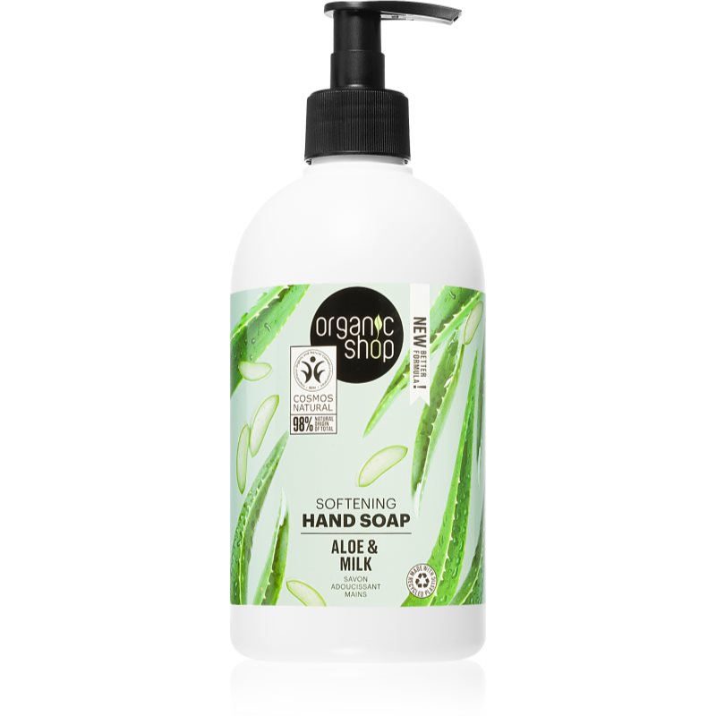 Organic Shop Organic Aloe & Milk Flüssigseife zur Handpflege 500 ml