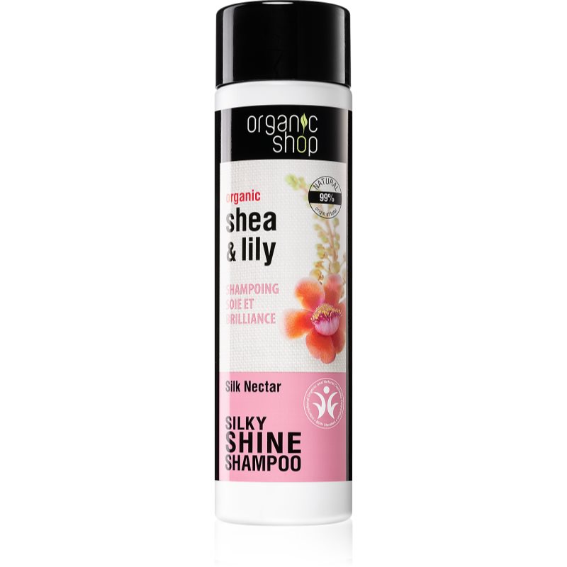 

Organic Shop Organic Shea & Lily зволожуючий шампунь для блиску та шовковистості волосся