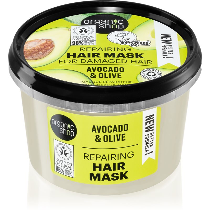 E-shop Organic Shop Avocado & Olive regenerační maska na vlasy 250 ml