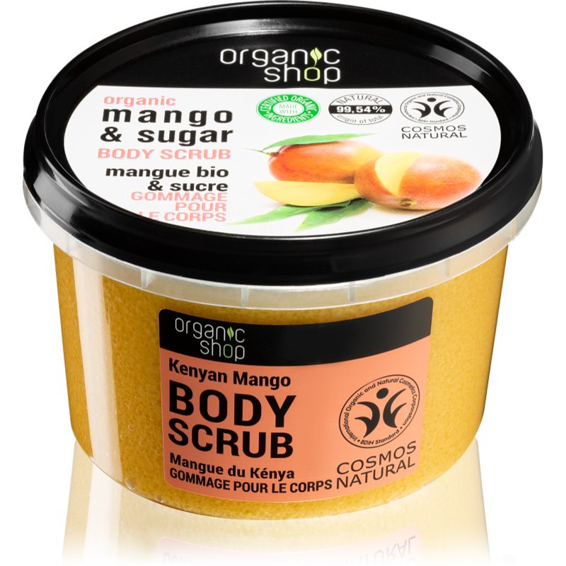 Organic Shop Body Scrub Mango & Sugar telovy peeling pro hedvabnou pokozku 250 ml