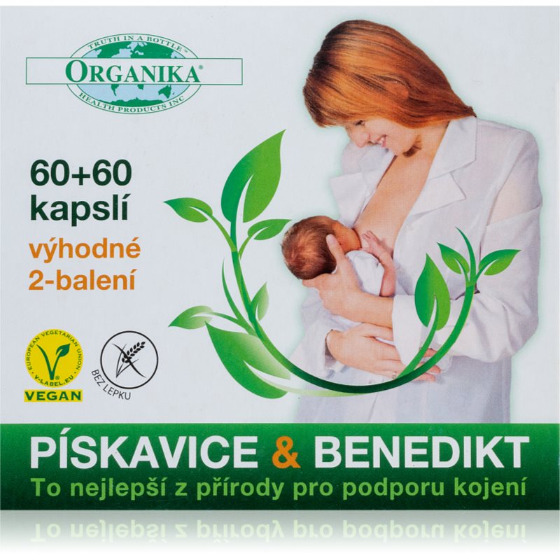 Organika Benedikt lekársky + Pískavica grécke seno kapsuly na podporu dojčenia pre ženy kúpite na Notino.sk