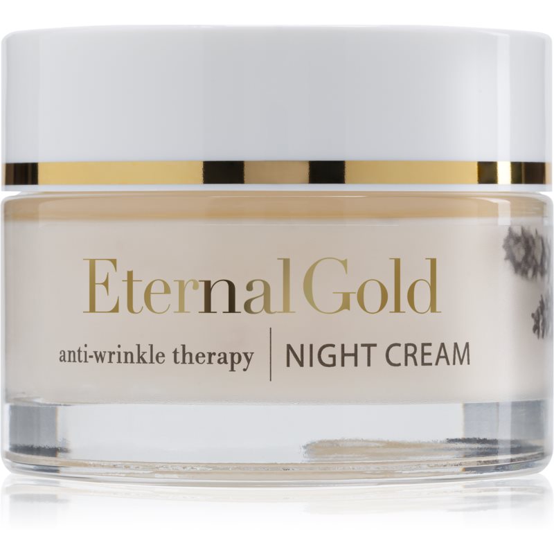 Organique Eternal Gold Anti-Wrinkle Therapy naktinis kremas nuo raukšlių sausai ir jautriai odai 50 ml