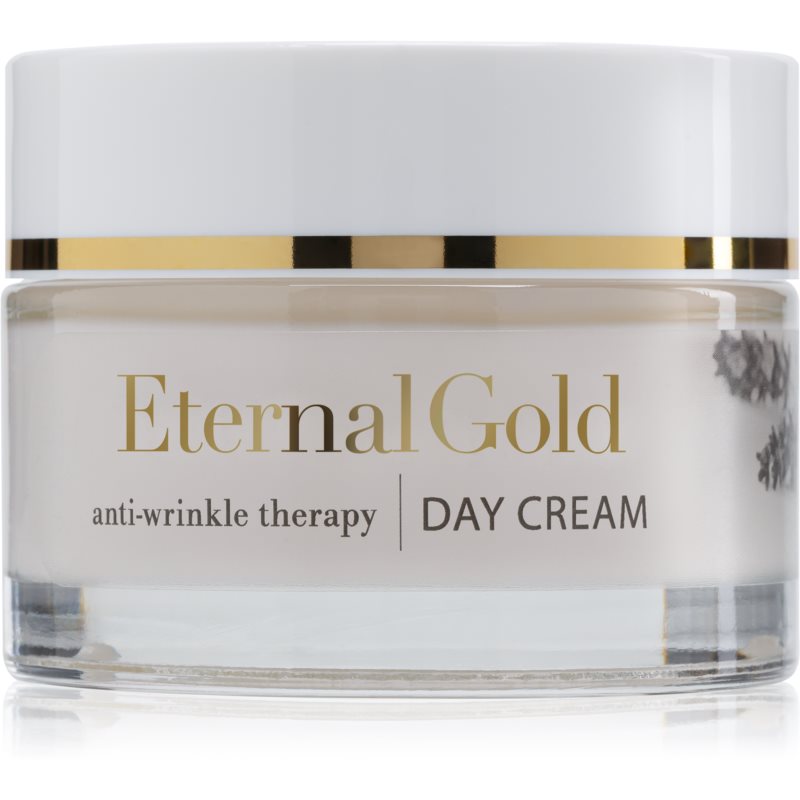 Organique Eternal Gold Anti-Wrinkle Therapy dieninis kremas nuo raukšlių sausai ir jautriai odai 50 ml