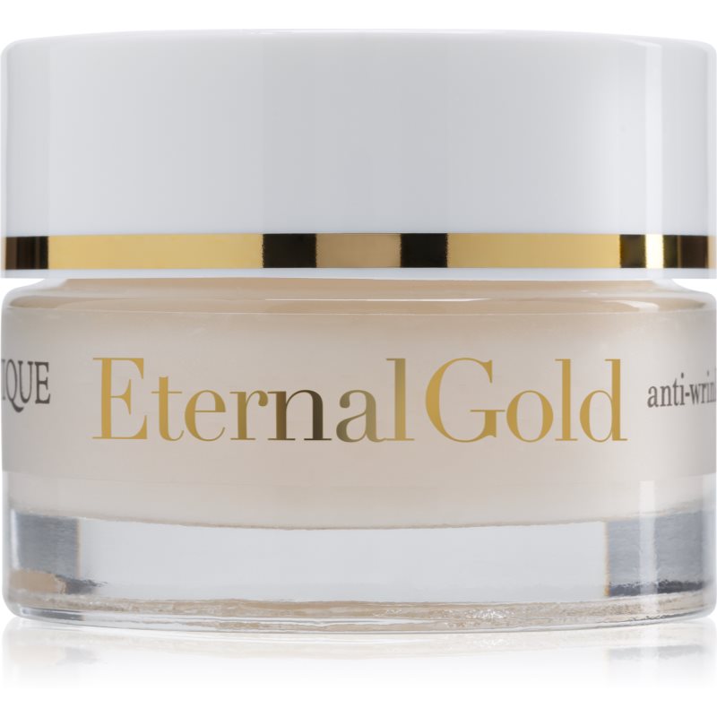 Organique Eternal Gold Anti-Wrinkle Therapy paakių kremas nuo raukšlių ir paakių tamsėjimo su 24 karatų auksu 15 ml