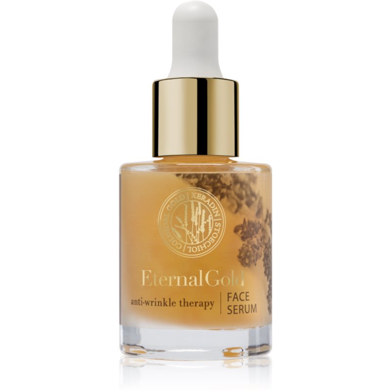 Organique Eternal Gold Anti-Wrinkle Therapy standinamasis serumas sausai ir jautriai odai 30 ml