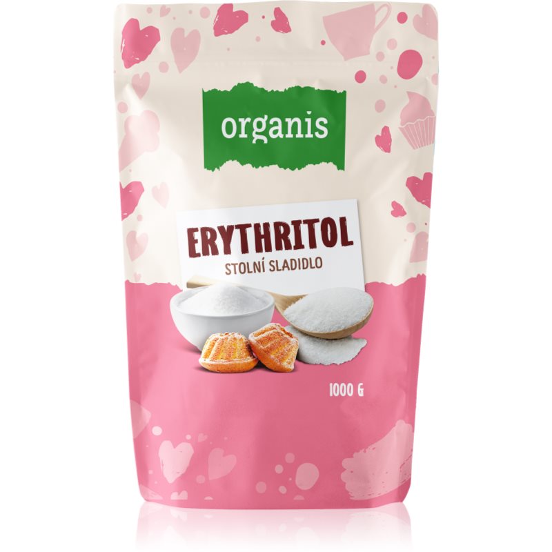 Organis Erythritol sladidlo bez kalórií 1000 g
