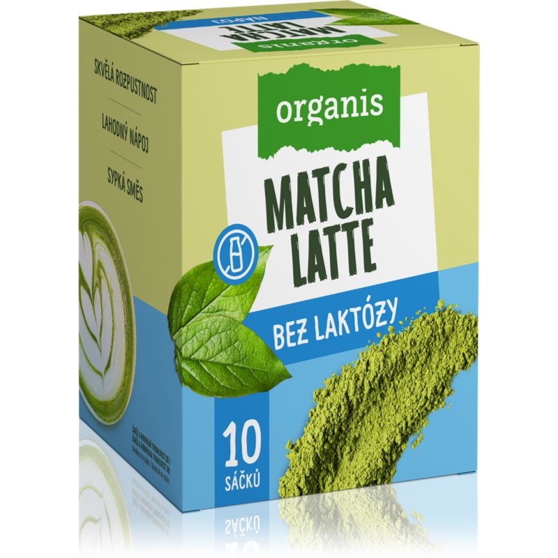 Organis Matcha latte bez laktózy 10x27g