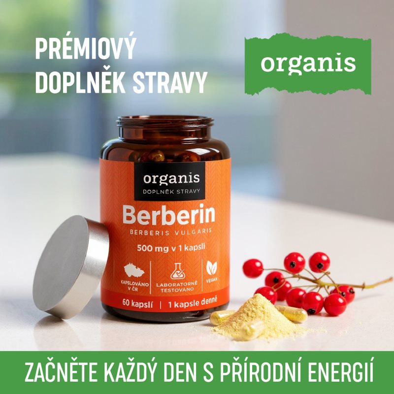 Organis Berberin kapsle pro udržení normální hladiny cukru v krvi 60 cps (obrázek 6)