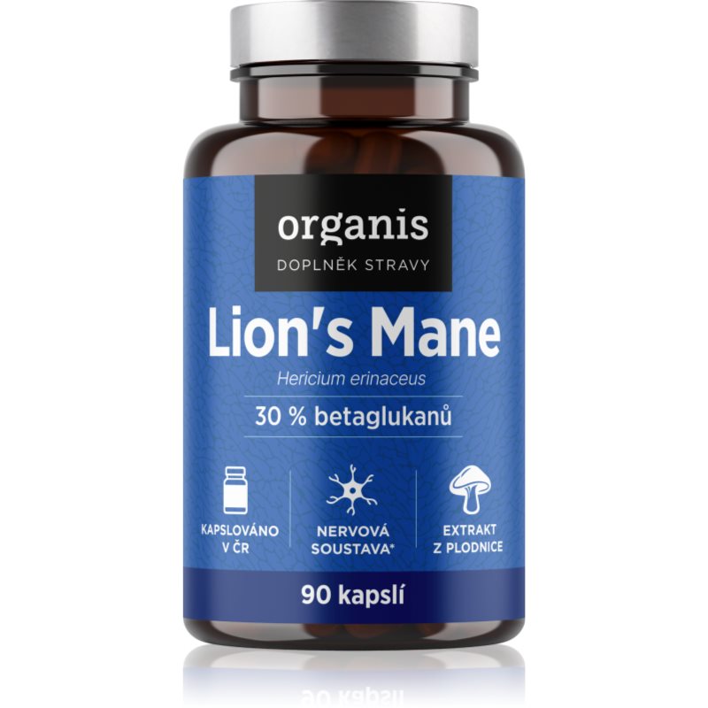 Organis Lion's Mane kapsle pro vaši pohodu 90 cps