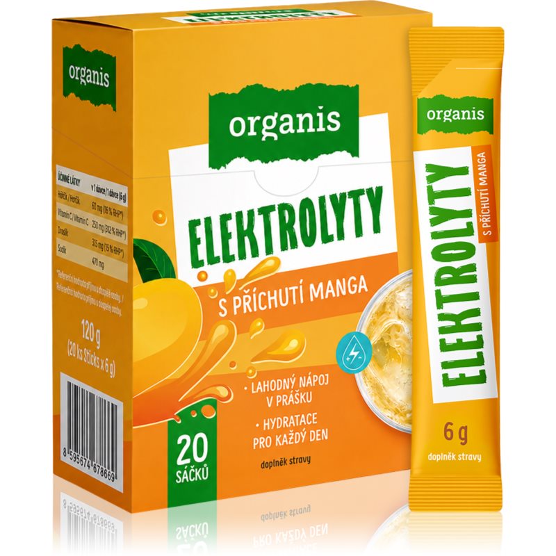 Organis Elektrolyty mango 20x6g koupíte na Notino.cz