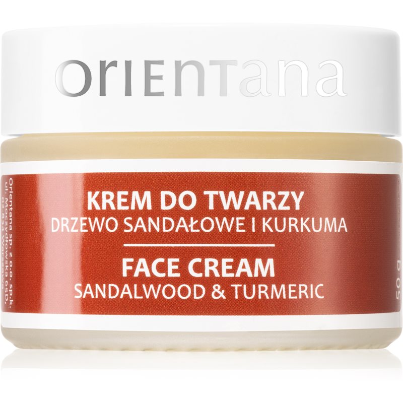 Orientana Sandalwood & Turmeric Face Cream Nourishing Moisturiser 50 G