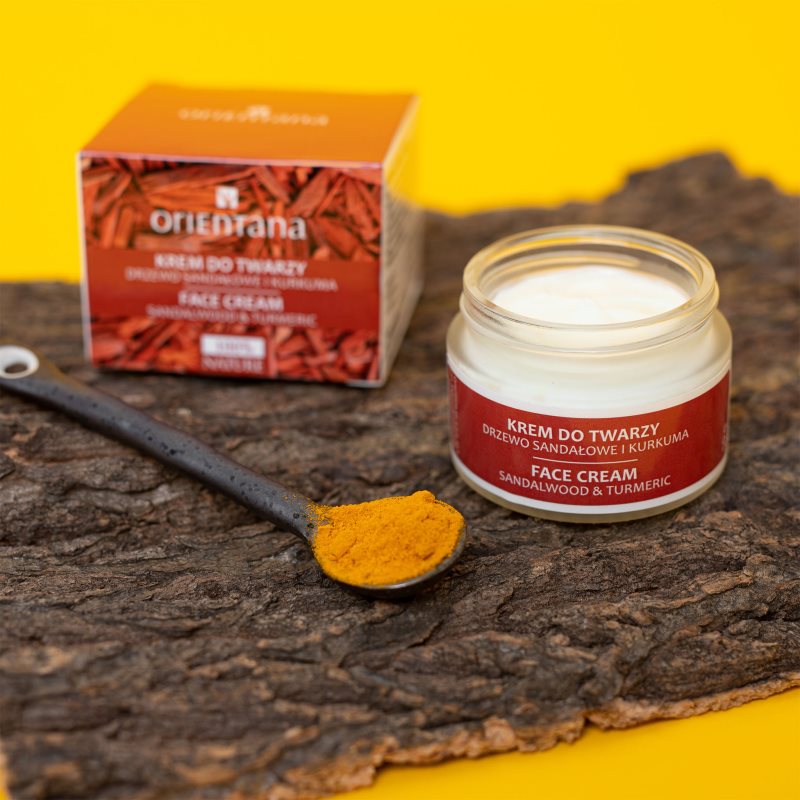 Orientana Sandalwood & Turmeric Face Cream поживний крем для шкіри обличчя 50 гр