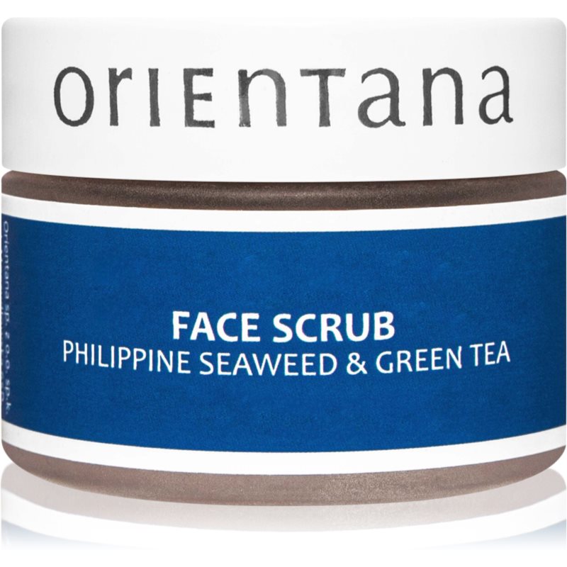 Orientana Philippine Seaweed & Green Tea vyhladzujúci pleťový peeling pre mastnú a zmiešanú pleť 50 g