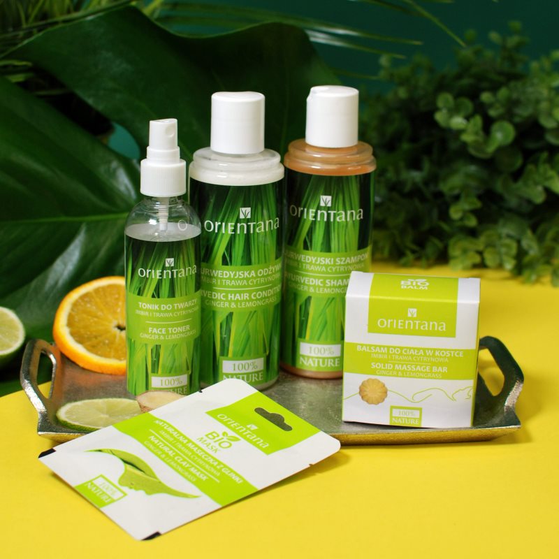 Orientana Ayurvedic Shampoo Ginger & Lemongrass Refresh Shampoo 210 Ml