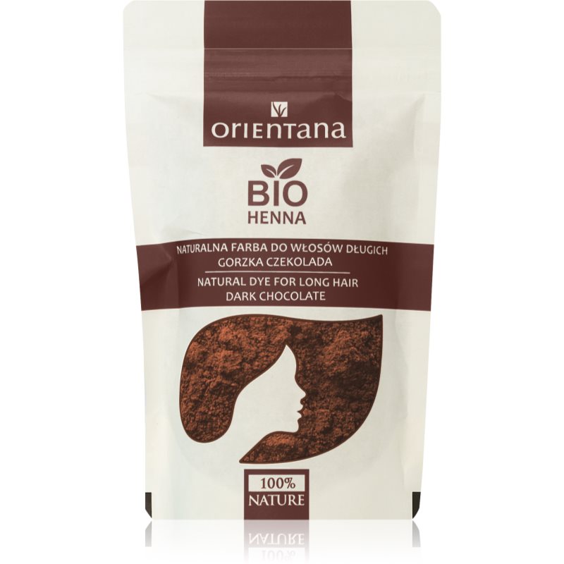 Orientana Bio Henna Natural Dye Permanent-Haarfarbe Farbton Dark Brown 100 g