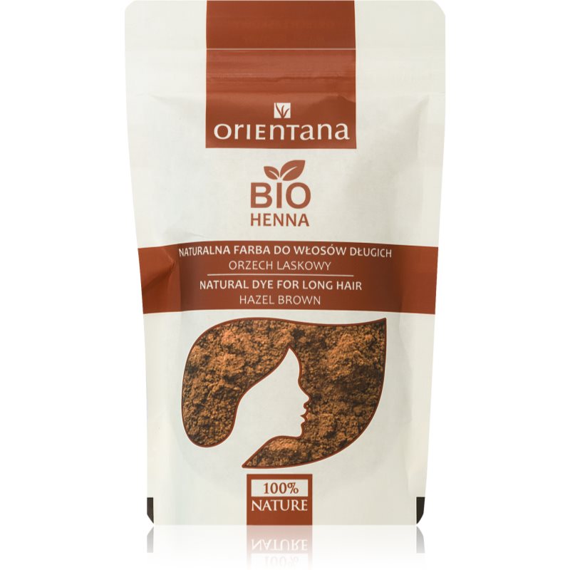 Orientana Bio Henna Natural Dye перманентна фарба для волосся відтінок Hazel Brown 100 гр