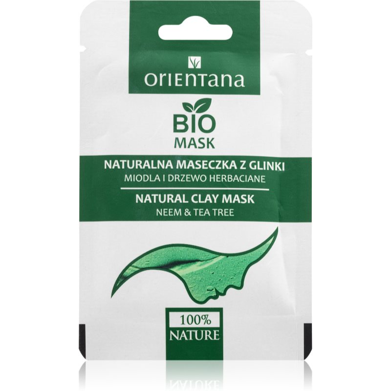 Orientana Neem & Tea Tree Clay Face Mask maitinamasis kremas-kaukė 3x30 ml