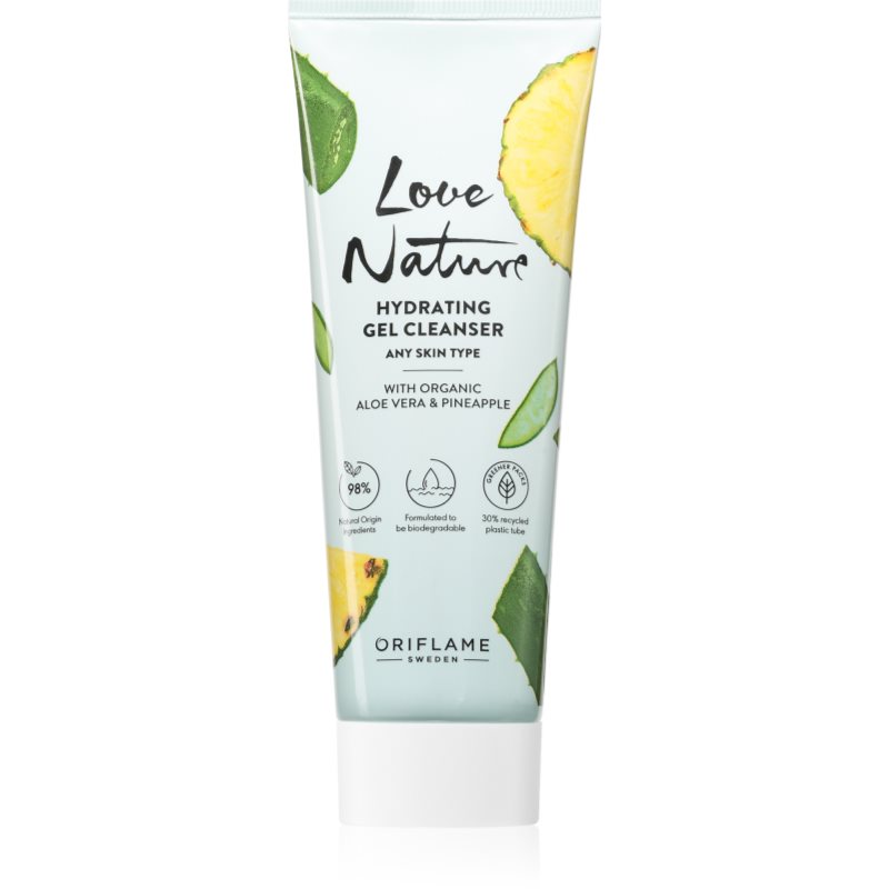 Oriflame Love Nature Organic Aloe Vera & Pineapple hydratační čisticí gel 125 ml