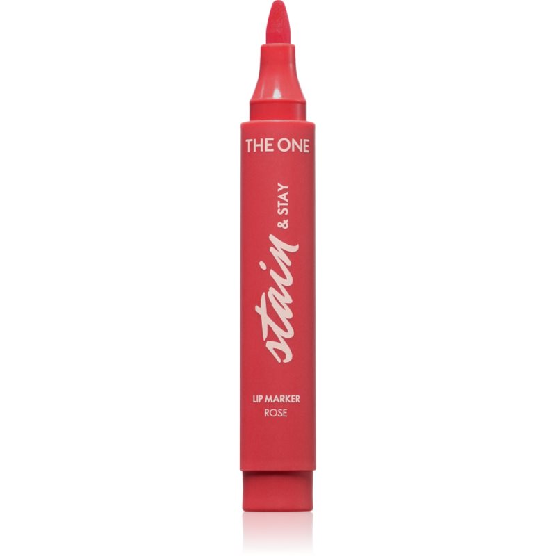 Oriflame The One Stain & Stay dlouhotrvající rtěnka ve fixu odstín Rose 2.5 g