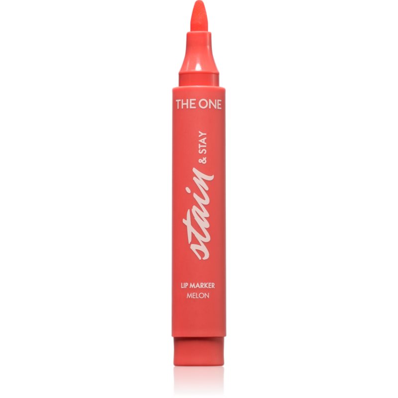Oriflame The One Stain & Stay dlouhotrvající rtěnka ve fixu odstín Melon 2.5 g