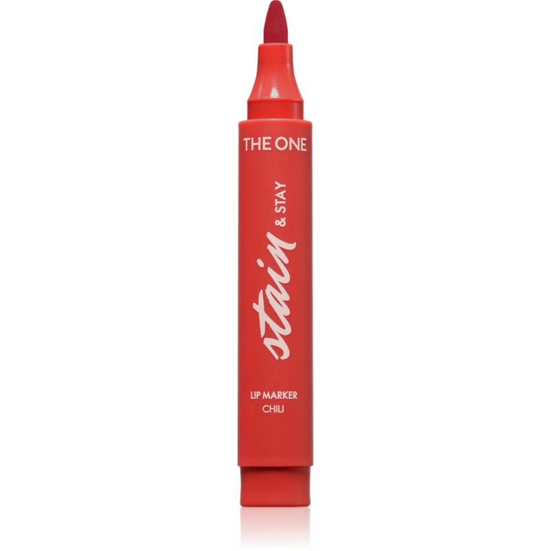 Oriflame The One Stain & Stay dlouhotrvající rtěnka ve fixu odstín Chili 2.5 g