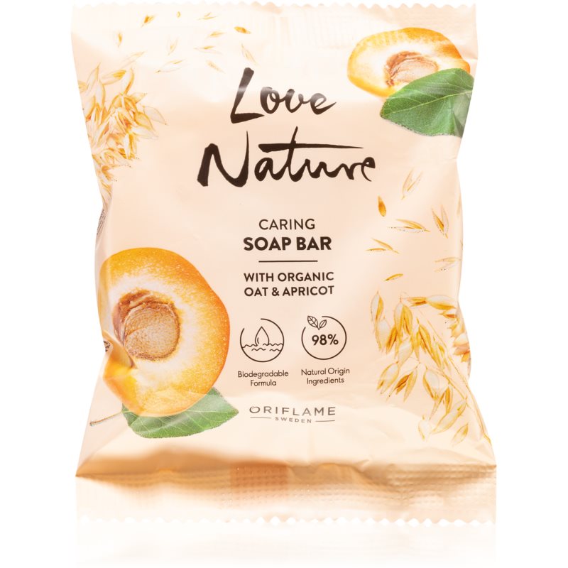 Oriflame Love Nature Organic Oat & Apricot мило 75 гр