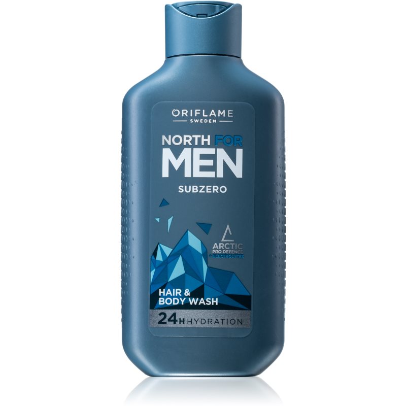 Oriflame North for Men Subzero šampon in gel za prhanje 2v1 za moške 250 ml