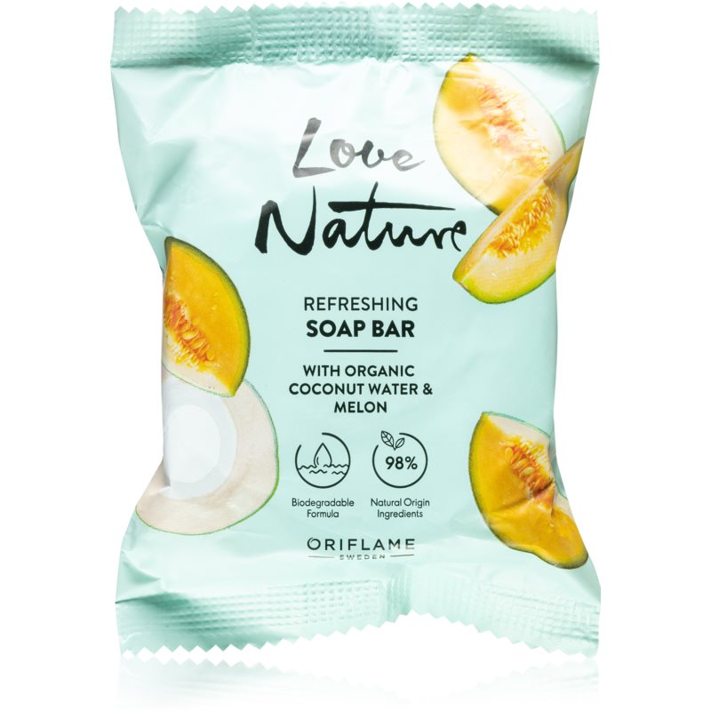 E-shop Oriflame Love Nature Coconut Water & Melon čisticí tuhé mýdlo 75 g