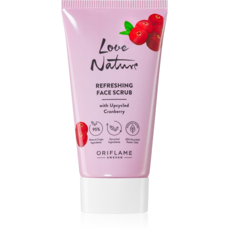 Oriflame Love Nature Upcycled Cranberry освіжаючий пілінг для шкіри обличчя 30 мл