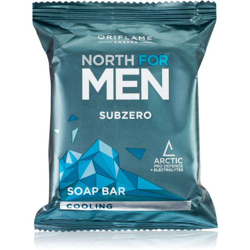 Oriflame North for Men Subzero почистващ твърд сапун 100 гр.