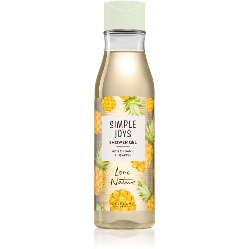 Oriflame Love Nature Simple Joys energizáló tusfürdő gél Organic Pineapple 250 ml