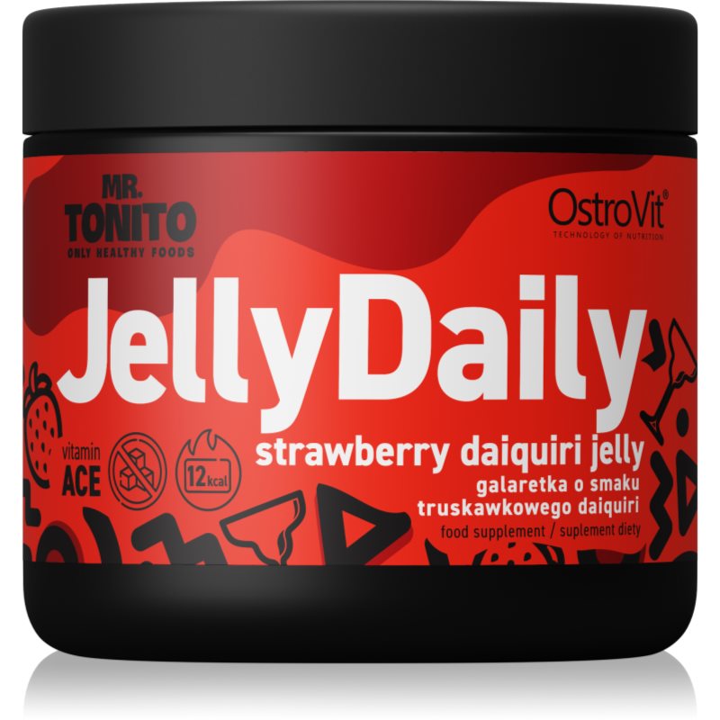 OstroVit Mr. Tonito Jelly Daily proszek do przygotowywania galaretki bez dodatku cukru smak Strawberry Daiquiri 350 g
