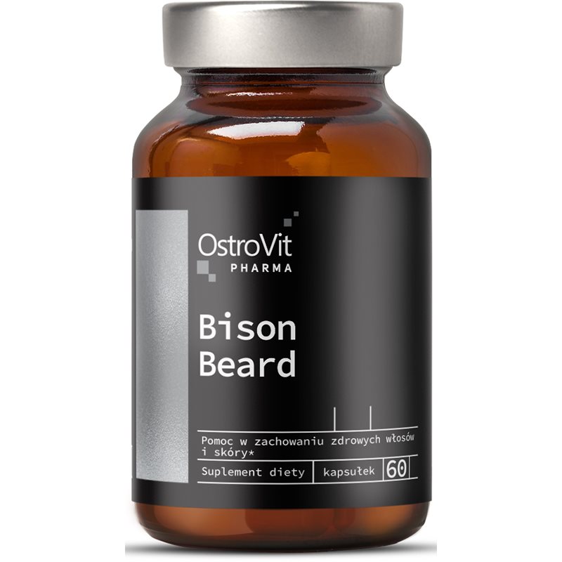 OstroVit BISON BEARD kapsułki na szybszy porost brody dla mężczyzn 60 caps.