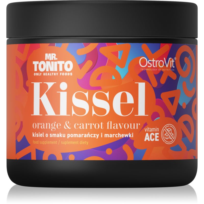 OstroVit Mr. Tonito Kissel proszek do przygotowywania galaretki bez dodatku cukru smak Orange & Carrot 200 g