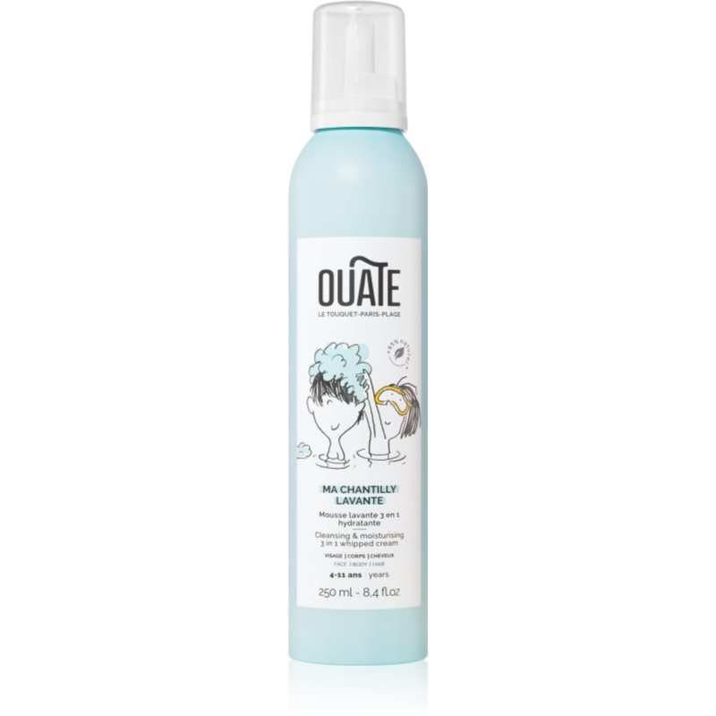 OUATE My Cleansing Whipped Cream foam cleanser for face, body and hair for children 4-11 years 250 m