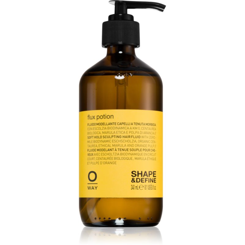 Oway Styling & Finishing Fluid For Hold And Shape 240 Ml