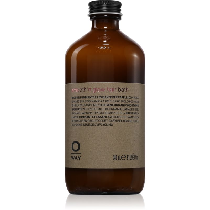 Oway Smooth'n glow Hiar Bath шампоанена процедура за блясък и мекота на косата 240 мл.