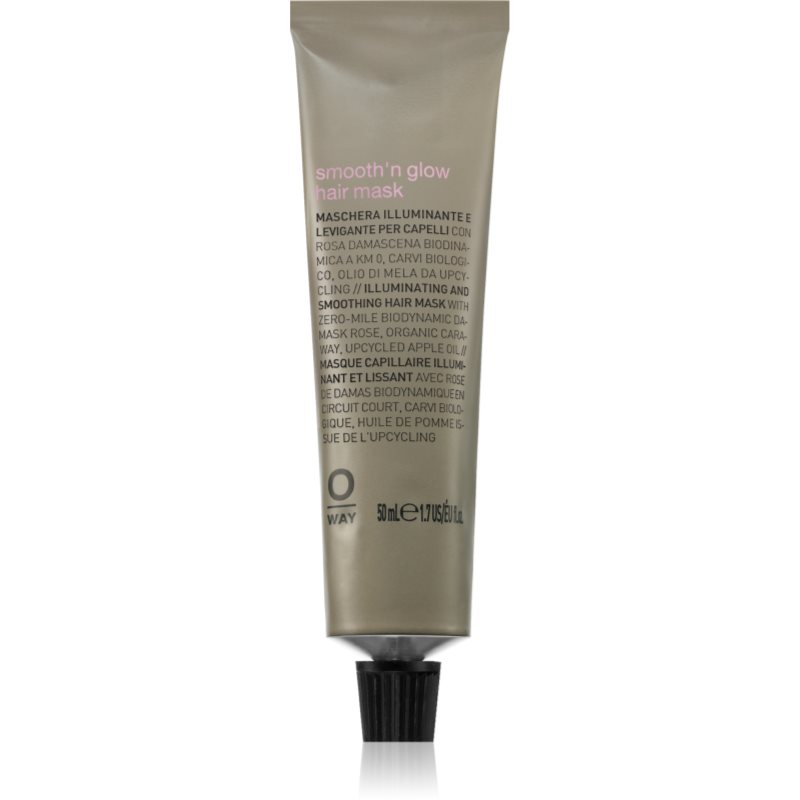 Oway Smooth'n glow Hair Mask Nogludinoša maska spīdīgiem un mīkstiem matiem 50 ml