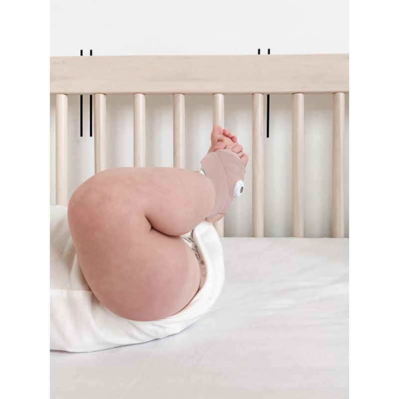 Owlet Dream Sock 0-18 m chytrá ponožka Dusty Rose 2x1 pár (obrázek 3)