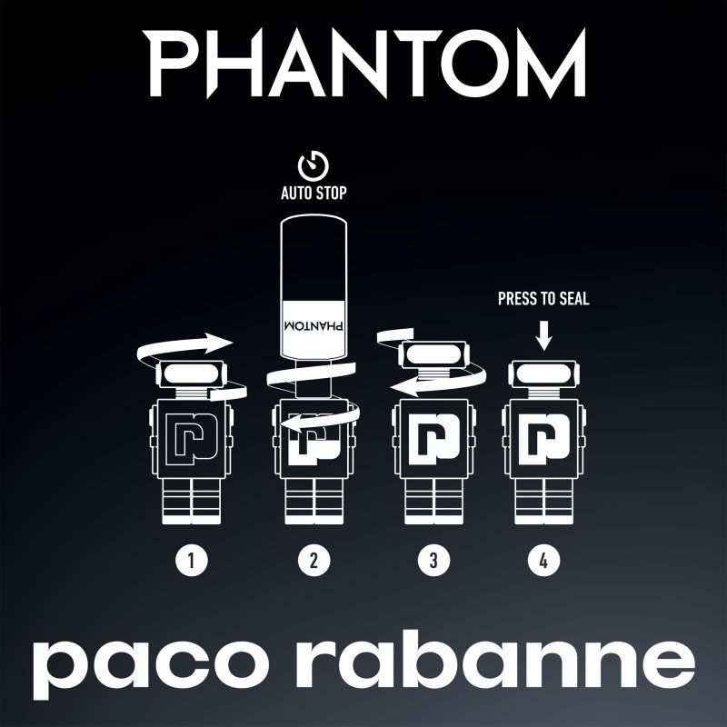 Rabanne Phantom Eau De Toilette Refillable For Men 150 Ml