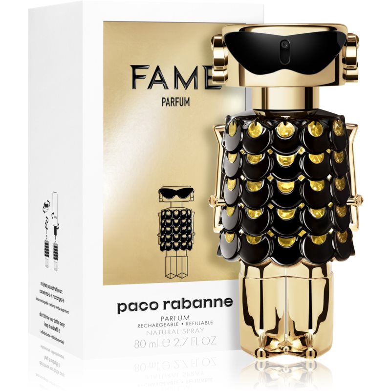 Rabanne Fame Parfum Perfume Refillable For Women 80 Ml