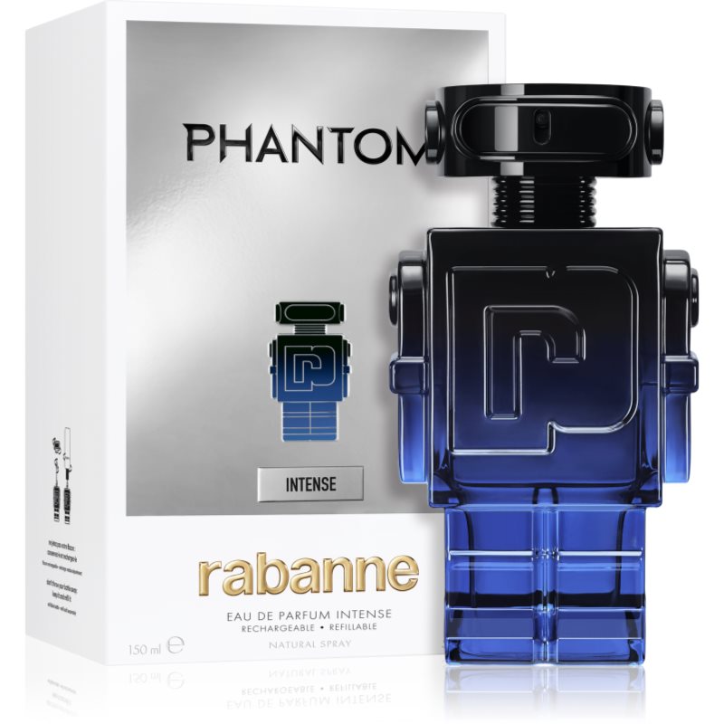 Rabanne Phantom Intense Eau De Parfum Refillable For Men 150 Ml